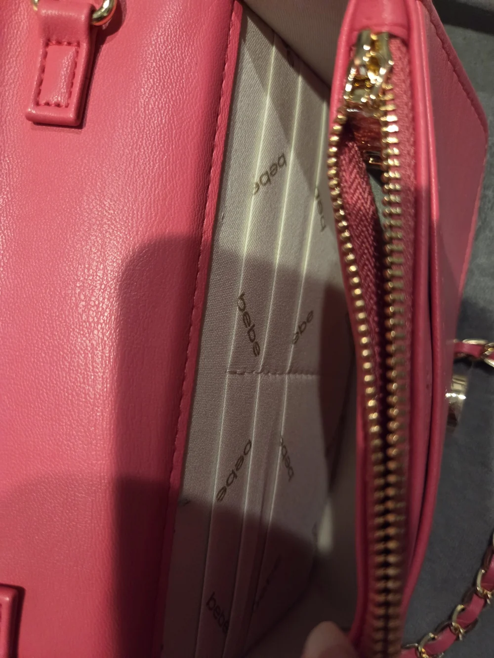 bebe Quilted Crossbody Bag - Pink